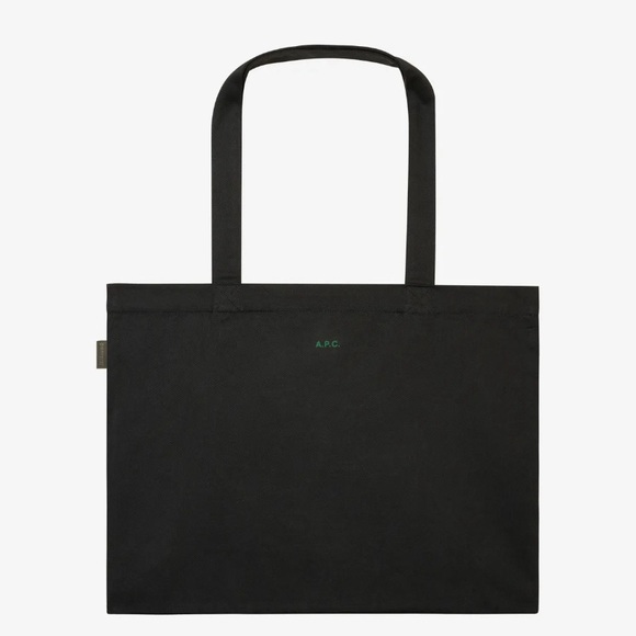 A.P.C. Black JJJJound Edition 'Hôtel Souvenirs' Tote Bag - Picture 6 of 7